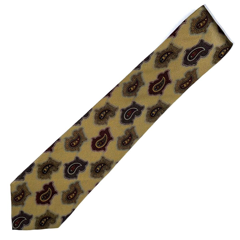 Vintage Fendi Cravatte Designer Paisley Silk Tie